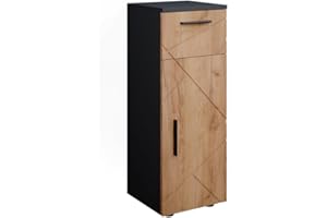 ‎VICCO Vicco Midischrank Irma, Anthrazit/Eiche, 30 x 81 cm