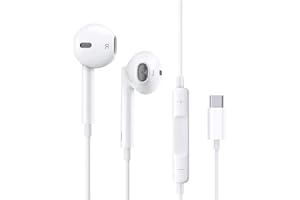 CSLADA Ecouteur USB TypeC pour Samsung S20, Intra Auriculaires avec Micro (Hi-Res) et contrôle du Volume S30 S22 S21,Huawei P30 P40 Pro Mate 30 Pro,iPad Pro 2018,Google Pixel 5 4 4XL 3 2XL,OnePlus 9R 8T 7 7T