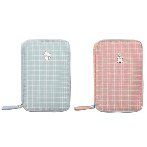 Comaie Astuccio Multifunzionale portapenne Box Pratico per Gli Studenti Semplice Fresco di Grande capacità Carino Scuola Media Tasca con Cerniera Penne matite Caso