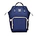 Produktbild Glenmore's Page Baby Wickeltasche Rucksack Windel Wickel Tasche Große Kapazität Muetter Schulter Windelrucksack Wickelrucksaecke Wasserdicht Backpack Handtasche Babywickelrucksack (Blau)