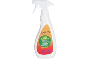 Ambiti | Frigo Cleaner | Spray Limpiador de Frigoríficos y Neveras | Elimina Olores y Desinfecta | Con Fragancia a Limón | Ideal para Frigoríficos, Microondas y Superficies de Cocina | 500 ml