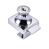  Sortim Aleación de Zinc Traba Cristal Armario Vitrina Escaparate Candados For 5-8mm Puerta de Vidrio sin Taladro con 2 Llaves Nuevo