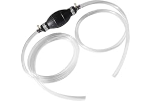 PIQIUQIU Ręczna pompa benzynowa, pompa pompująca wodę, przenośną pompę paliwa, ręczna, uniwersalna pompa wodna do benzyny, oleju, oleju napędowego, łącznie 2 m węża