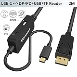 【USB-Anschluss & Micro SD-Kartenleser】Hier können Sie Tastatur, Maus, USB-Flashlaufwerk, Gamecontroller, USB-Stick, USB-Drucker, externe Hardtreiber, USB-Kopfhörer, Digitalkamera, Webcam und andere USB-Geräte gleichzeitig anschließen Über den USB-Anschluss und den Micro SD-Kartenleser können Sie problemlos Fotos oder Videos von Ihrer Digitalkamera und TF-Karte übertragen oder Filme mit Ihrem Flash-Treiber ansehen