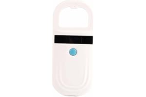Pwshymi Lector Chip Mascotas, Lector Microchip Animales Escaner Microchip RFID EMID Recargable para Perros, Gato