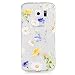 Produktbild MUTOUREN TPU Case-für Samsung Galaxy S6 Schutzhülle/Hülle/Handyhülle-Silikon-Kasten-Abdeckungsschutz - Ultra dünn Durchsichtig Kristall Anti-scratch Drucken Handycover-Schön Blumen Bunt