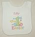 New Baby 1st Personalised Easter Bib. (Lemon)