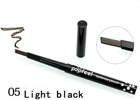EUIRISTORE Natural Eyebrow Pencil Pen Eyeliner Pen Waterproof Easy to Apply 05 Light Black