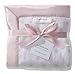 SwaddleDesigns Stroller Blanket, Pastel Pink and Sterling Little Dots