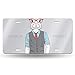 Produktbild Ganheuze Anthropomorphic Fashion Animal Bunny 612inchs Feel Metal Tin Sign Plaque for Home,Bathroom and Bar Wall Decor Car Vehicle License Plate Souvenir Car Decoration