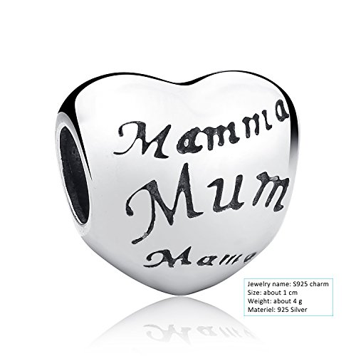Ecent Charm bead Gioielli da donna 925 Sterling Silver un bel regalo per la festa della mamma