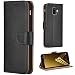 Produktbild Leaum Galaxy A6 2018 Hülle Handyhülle Brieftasche Leder Tasche Flip Case für Samsung Galaxy A6 2018 Schutzhülle (Schwarz)