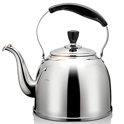 MDL 304 bouilloire en acier inoxydable, eau sifflet ouvert gaz gaz cuisinire induction universelle bouilloire domestique paississement (taille : 2.5L)