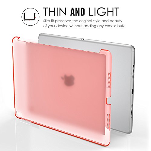 MoKo Hülle für iPad Pro 9.7 – Ultra Slim Translucent Hart Polycarbonate Schale Schutzhülle Case Cover für Apple iPad Pro 9.7 Zoll 2016 Modell Tablet, Matt Orange (Auch für iPad Pro Offizielle Tastatur) - 4