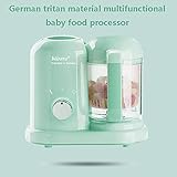 Cpippo Babynahrungszubereiter, Kitchen aid Gemüseschneider, 300W, 1100ml, 4 in 1 Dampfgarer Baby Mixer mit Tritan Material + ABS + Edelstahl Messerkopf Grün