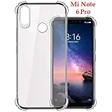 Jkobi Silicone Back Cover for Redmi Note 6 Pro - Transparent