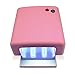 Nestling® UV Gel Nail Art Lamp Dryer Manicure Light Gellish Curing Timer 36W + 4 x 9W Blubs (Pink)