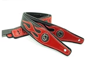 YUEKO Cool Lightning Pattern/Flame Correa para guitarra eléctrica/bajo
