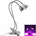 Produktbild Sumchimamzuk LED Doppelkopf Pflanzenlampe Rot Blau Licht Wachstumslampe Klemmleuchten mit 360 Grad einstellbar Schwanenhals