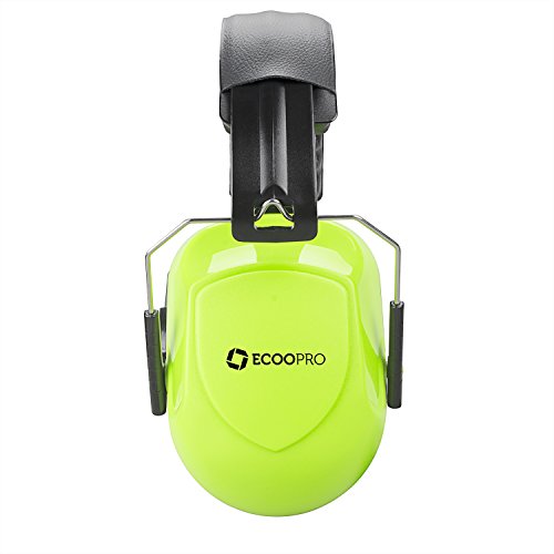 ECOOPRO Gehörschutz, Kapselgehörschützer mit verstellbarem Stirnband, gepolsterte Ohrkissen, faltbare und leichte Geräusche, die Ohrenschützer für Schieß-, Bau-, Lese- und Werftarbeiten abbrechen - 7