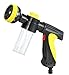 Produktbild Schaumsprüher Schaumpistole Upgrade 10 Spritzbewässerungsmuster Autowäsche Schaumkanone Schneelanze Gartenschlauch Düse Waschpistole Waschanlage Haustiere Duschanlagen Rasenbewässerung,Yellow