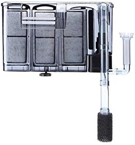 Ruyijixiang Aquarium Waterfall Water Filter Slim Ultra Quiet Hanging Filter,4.5W