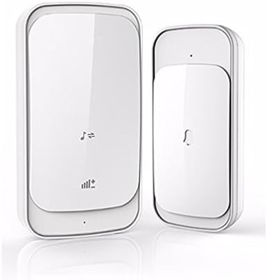 Wireless Doorbell IP44 Waterproof With Touch Type 280M Range 58 Melodies To Choose 4-Level Volume And LED Flash For Home Office Hotel,White