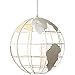 Produktbild PoJu Pendelleuchten für Esszimmer Schlafzimmer Rustikales Licht Industrie Pendelkugel Pendelleuchte Decke Dachboden Kreative Eisen Kronleuchter (Color : Bianco)