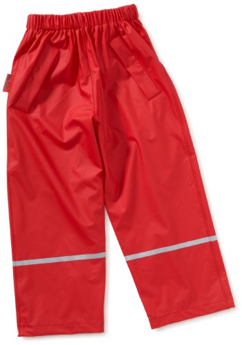 Playshoes Rain Waterproofs Easy Fit Boy's Trousers Red, 5-6 years (116cm)