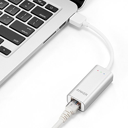 Anker USB 3.0 auf RJ45 10/100/1000 Gigabit Ethernet Adapter, Netzwerkadapter für Macbook Ultrabook , Windows 10/ 8.1 / 8/7 / Vista / XP usw. (Aluminium Silber) - 2