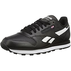 Reebok Classic Leather Pop Sc - Zapatillas running para hombre, Negro (black/dgh solid grey/white), 41