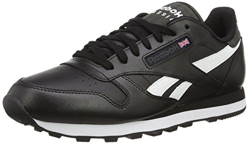 Reebok Classic Leather Pop Sc - Zapatillas running para hombre, Negro (black/dgh solid grey/white), 41