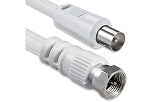 1ATTACK.DE 1aTTack Câble coaxial/antenne/Satellite Connecteur F Coaxial mâle vers coaxial Femelle