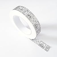 Weißes Papier Klebeband zum Ausmalen mit Briefmarken Muster