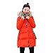 Produktbild WWricotta Damen Warm Winterjacke Langer Mäntel Parka Jacke Mit Fellkapuze Steppjacke Wintermantel dünne Jacke Hooded Down Jacke Daunenmantel Mit Zip Taschen