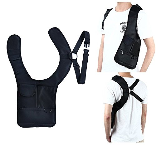 Preisvergleich Produktbild Jhua Mehrzweck-Diebstahlsicherung Security Geldbörse Holster Travel Schultertasche Tactical Pack Schwarz