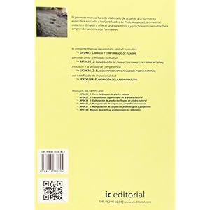 Labrado y conformado de la pizarra. iexd0108 - elaboración de la piedra natural