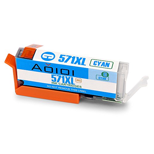 Aoioi 5-Farben 570XL 571XL Kompatibel Tintenpatronen Ersatz für PGI-570XL CLI-571XL Druckerpatronen Hoher Reichweite für PIXMA MG5750 MG6850 MG5752 MG5751 MG6853 MG6852 MG6851 MG5753 MG5700 MG6800 Patronen(3 Großes Schwarz, 1 Klein Schwarz, 1 Blau, 1 Rot und 1 Gelb) - 5