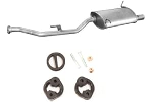 POLM-OSTR Auspuff Endtopf ENDSCHALLDÄMPFER + Montageware Ersatzteil (siehe Artikelbeschreibung) (passend für das angegebene Fahrzeug,siehe Artikelbeschreibung)