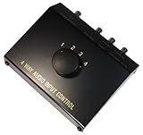 selector audio jack Tipo incluido:Sobremesa Transmedia AZ5L - Conmutador de audio de 4 entradas, negro