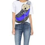 aokur Pet Tragetasche für Hunde und Katzen, Outdoor-Umhängetasche, Reisetasche für Yorkie, Chihuahua etc (Small, Blue)