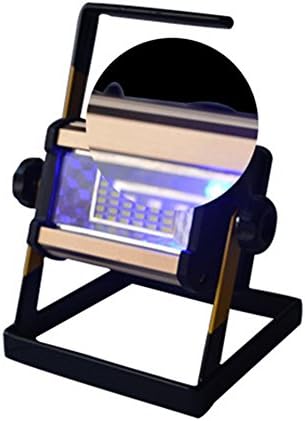 IAGM Site Lights LED 20W Flood Light Floodlight Wide-Angle Mobile Site Lamp Portable Light Searchlight Red and Blue Flash Warning Light