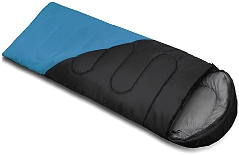 ZXQ Sleeping Bag Adult Outdoor Travel Camping Warm Sleeping Bag Autumn And Winter Thickening Ultra Light Portable Sleeping Bag Warm sleeping bag (Color : Blue, Size : 1.8kg)