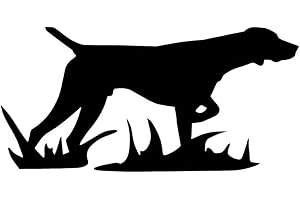 PORFEET Adesivo per Auto, Cane da Caccia Fresco Adesivo per Auto Styling Decal Paraurti Finestra Decorazione Laptop da Parete Nero