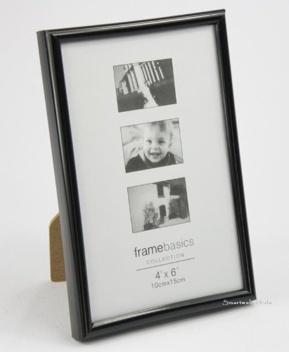 Bilderrahmen für Bilder in 15x10cm Schwarz