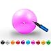 Produktbild #DoYourFitness® Gymnastikball inkl. Luftpumpe & GRATIS Trainingsplan (PDF) | 55cm 65cm 75cm o. 85cm | Anti-Burst-Technology (150kg Belastbarkeit) - robuster Sitzball, Büroball, Fitnessball 55cm / pink