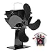 Produktbild XBDOT Fidersatz-Fans Heat Dynamical Fan Mute Ventilator Flow Fan Coal Wood Pellet Burner Hot Air Circulator Thermal Drive Blower Indoor Ventilating Fan