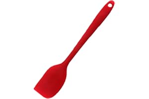 JeoPoom Spatole in Silicone, Spatola Cucina, Resistente al Calore Antiaderenti Utensili da Cucina in Silicone, per Utensili da Cucina per Torte al ​Burro Utensili da Cucina, Antiaderenti(Rosso)