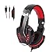 Produktbild Tsing Stereo PS4 EACH G9000 Gaming Headset 3.5mm PC LED-Licht Gaming Bass Stereo (Schwarz-rot)