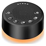 Easysleep Sound White Noise Machine With 25 Soothing Sounds And Night Lights With 32 Levels Of Volume 5 Timers Memory Function For Adults Babies And Kids (black)